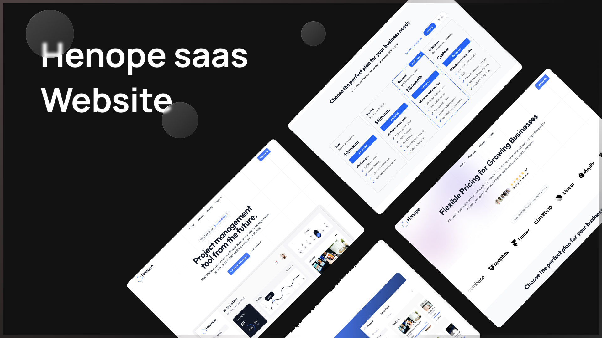 Henope SaaS — project screenshot