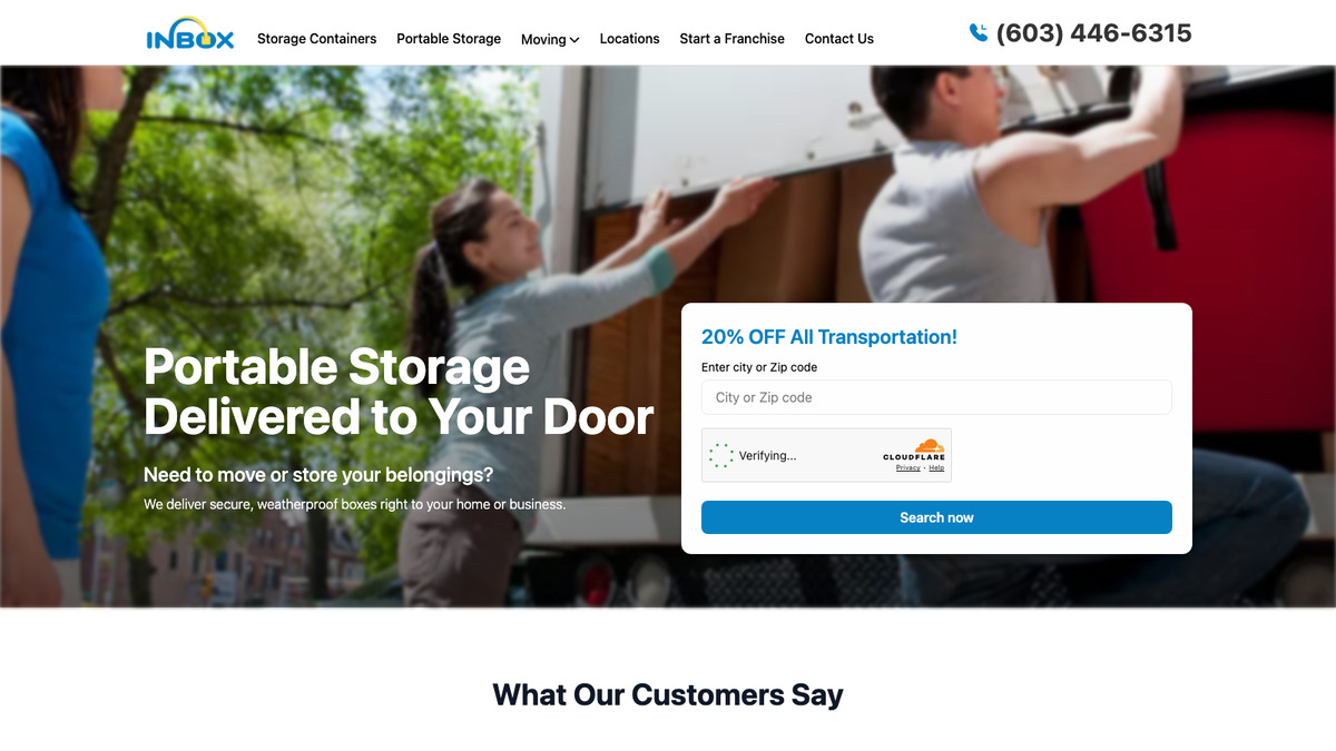 Inbox Portable Storage — project screenshot
