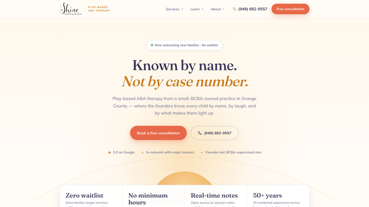 Shine Learning Alliance — project screenshot